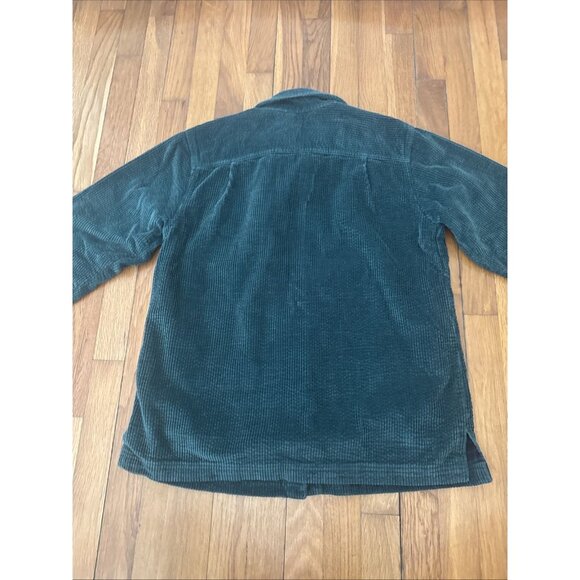 LL Bean Corduroy Shirt Button Down Green Women’s Pocket Size S - Picture 5 of 5